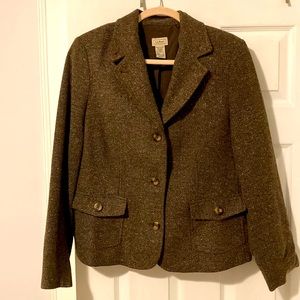 LLBean size L Women’s wool blazer